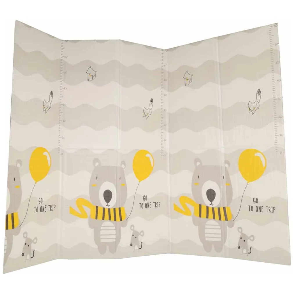 Mata edukacyjna piankowa dwustronna składana 150x200cm drzewa misie - obrazek 4
