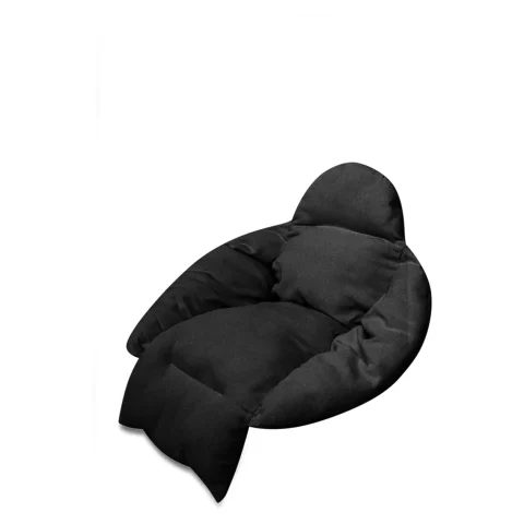 Poduszka LUARO na huśtawkę wiszącą bocianie gniazdo XXL czarna