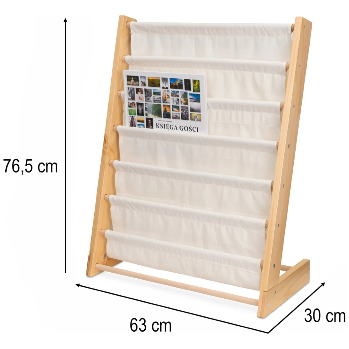 Regał na książki dla dzieci stojak półka 76,5cm - obrazek 10