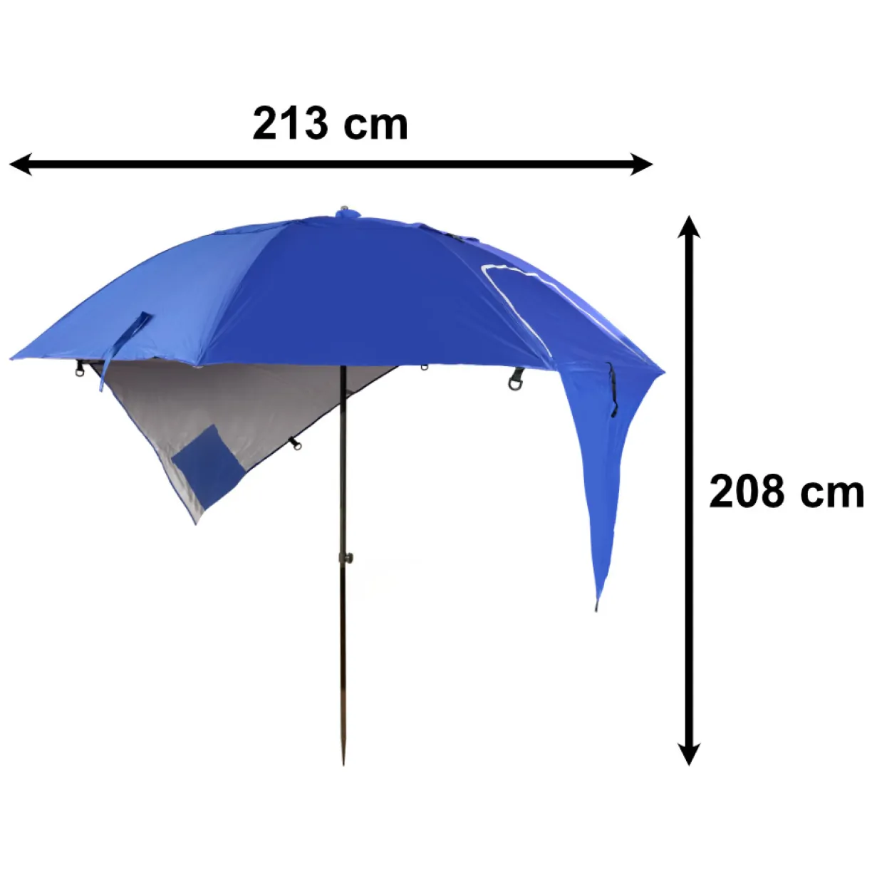 Parasol namiot plażowy ogrodowy składany duży XXL 213cm - obrazek 15