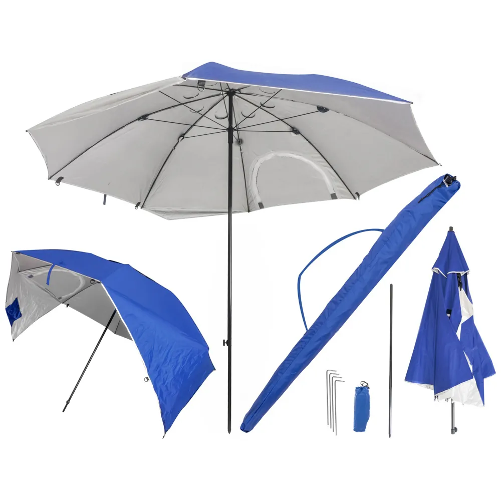 Parasol namiot plażowy ogrodowy składany duży XXL 213cm - obrazek 9