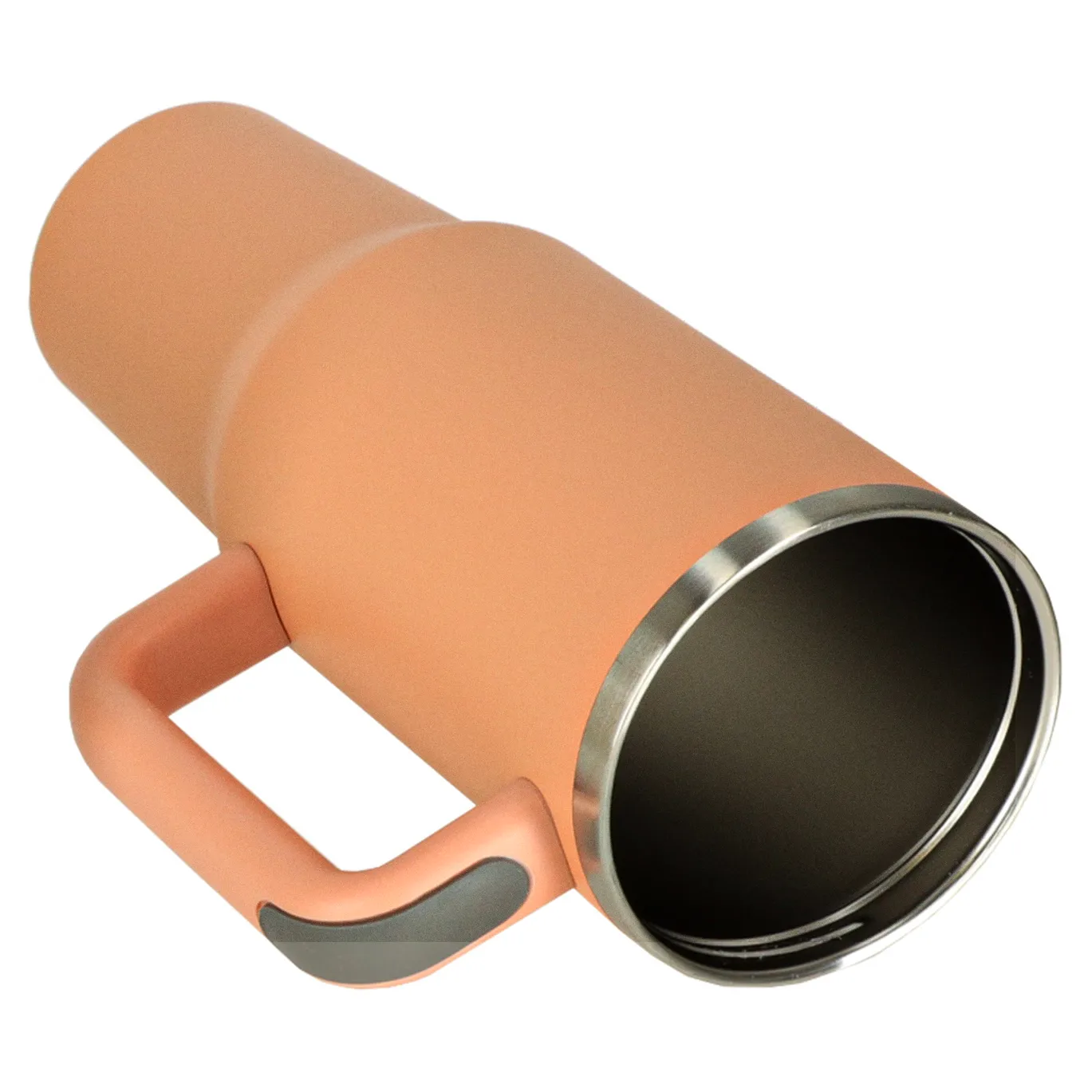 Kubek termiczny ze słomką i uchwytem termos 1200ml róż pudrowy - obrazek 8