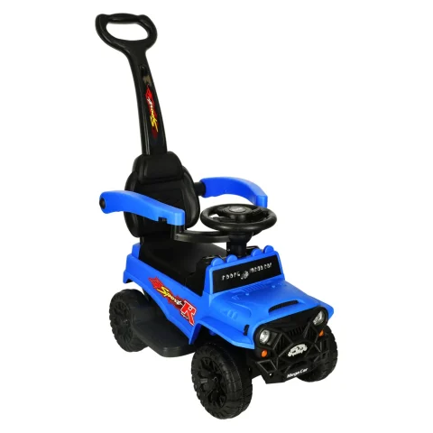 Jeździk pchacz samochód terenowy z dźwiękiem i światłami niebieski