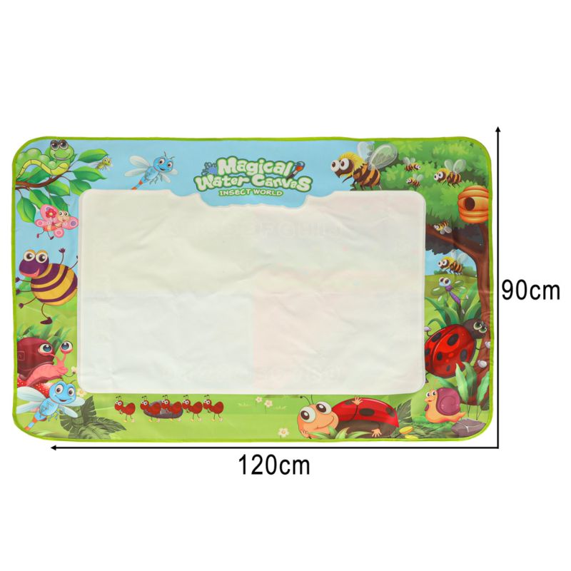 Mata wodna do malowania rysowania wodą mazaki pieczątki szablony wałek 120x90cm łąka - obrazek 13