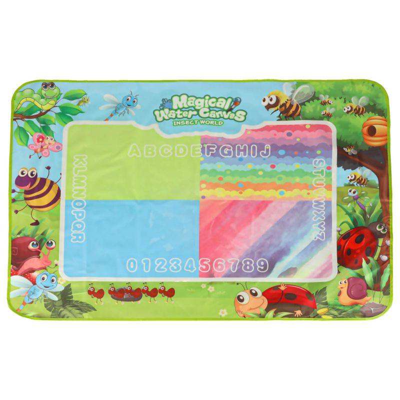 Mata wodna do malowania rysowania wodą mazaki pieczątki szablony wałek 120x90cm łąka - obrazek 5