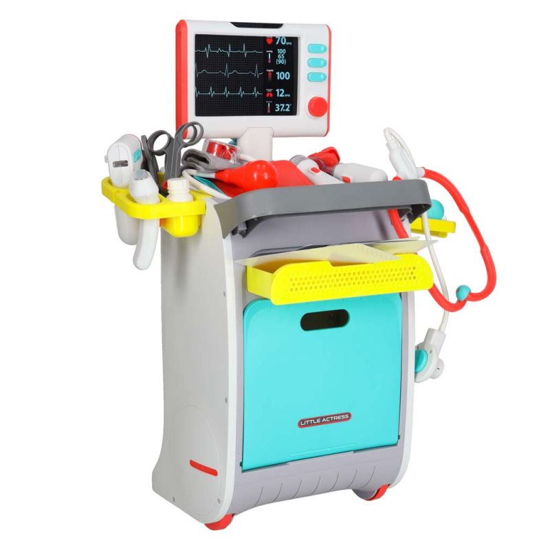 Duży zestaw lekarza stacja medyczna mały doktor ekg rtg światło dźwięk - obrazek 2