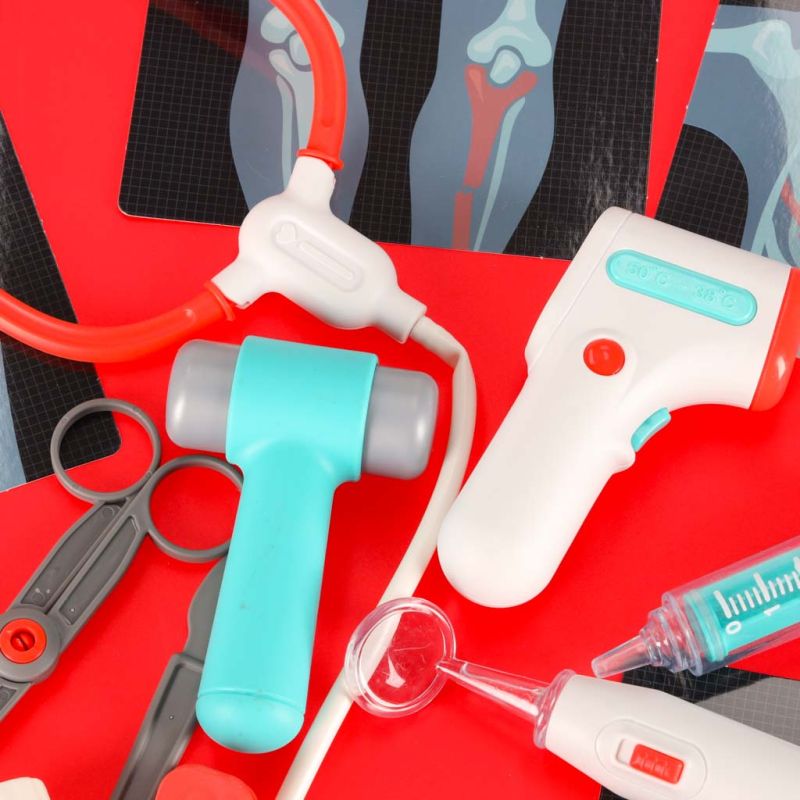 Duży zestaw lekarza stacja medyczna mały doktor ekg rtg światło dźwięk - obrazek 14