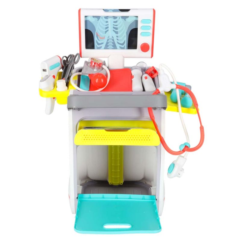 Duży zestaw lekarza stacja medyczna mały doktor ekg rtg światło dźwięk - obrazek 4