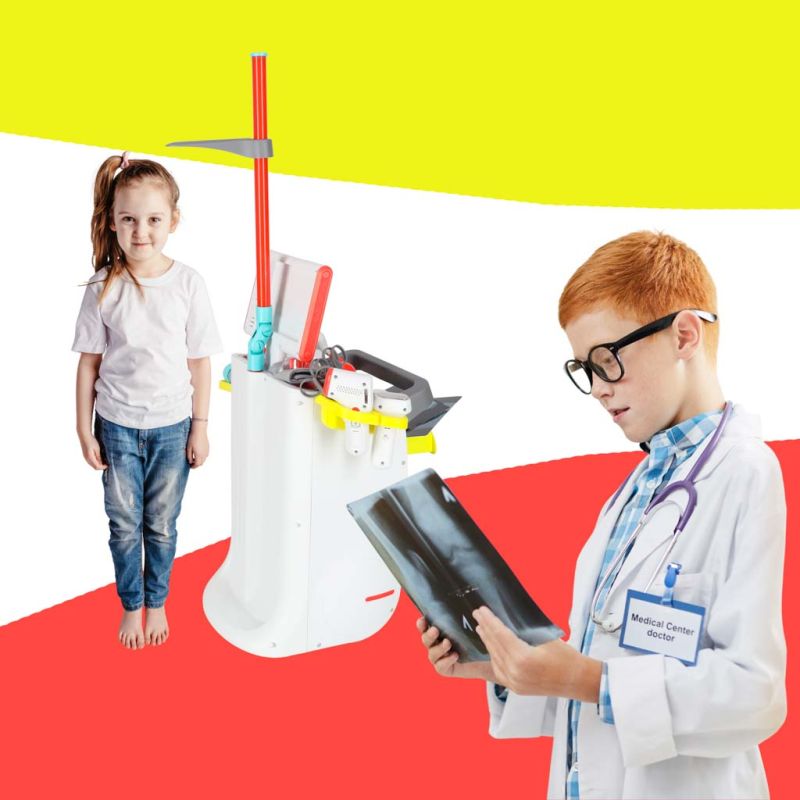 Duży zestaw lekarza stacja medyczna mały doktor ekg rtg światło dźwięk - obrazek 7