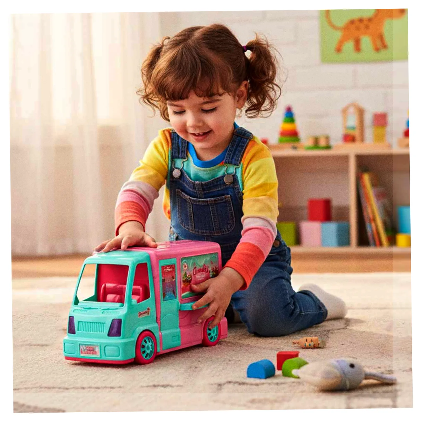 Samochód dla lalek kamper food truck zestaw 21 el. - obrazek 13