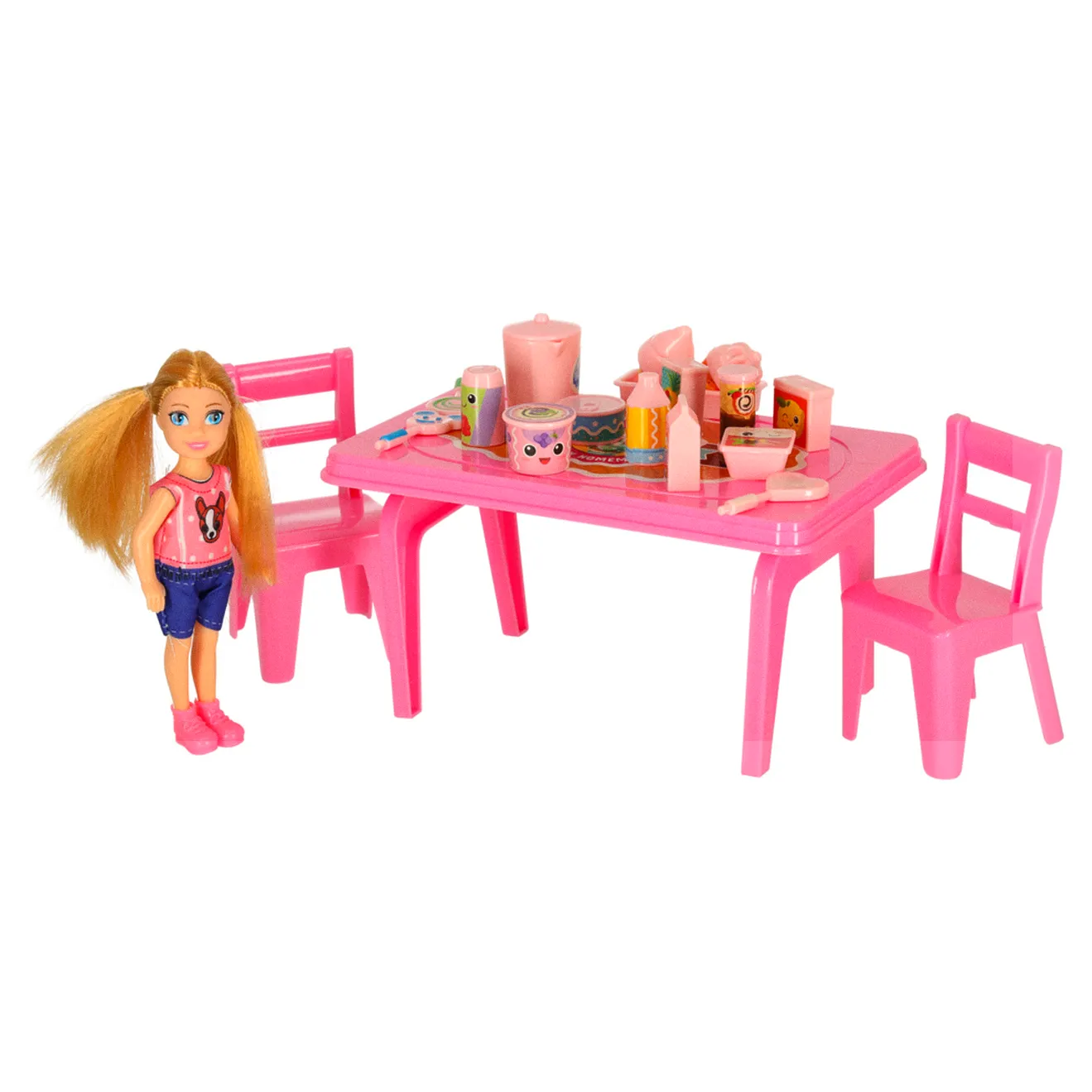 Samochód dla lalek kamper food truck zestaw 21 el. - obrazek 5