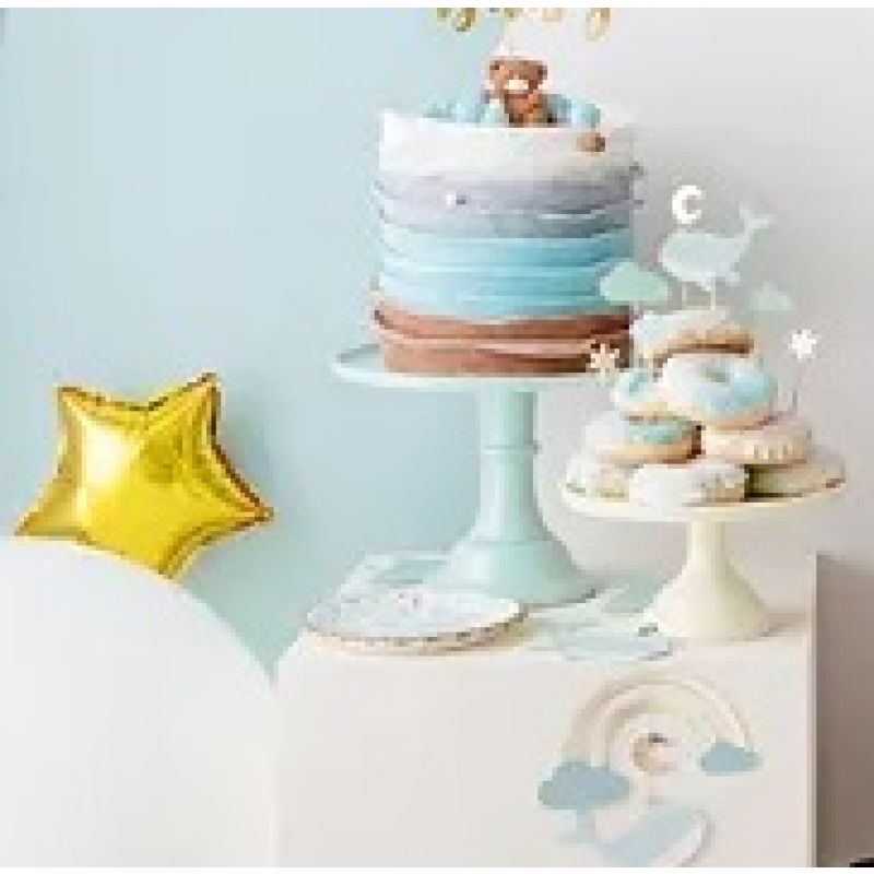 Dekoracje do muffinek babeczek - Wieloryb 11cm-13,5cm 7 sztuk - obrazek 2