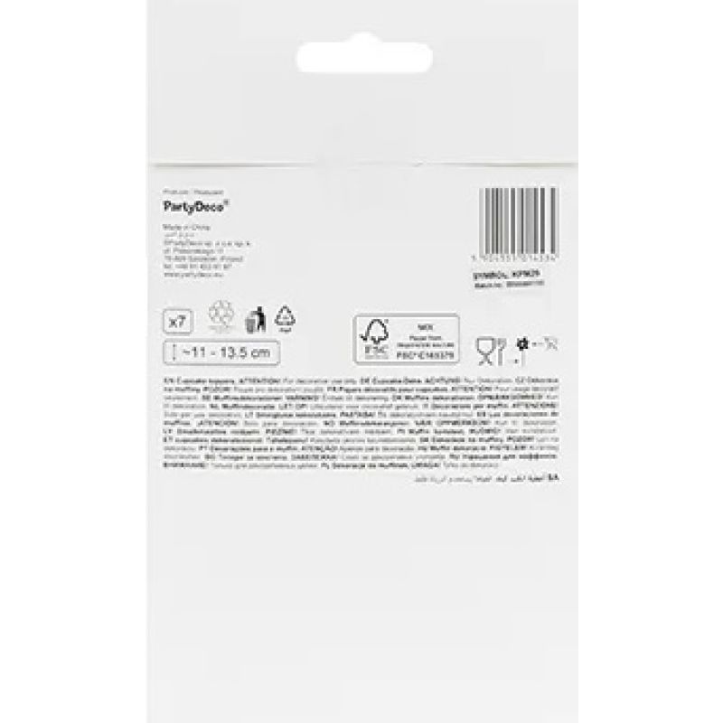 Dekoracje do muffinek babeczek - Wieloryb 11cm-13,5cm 7 sztuk - obrazek 4