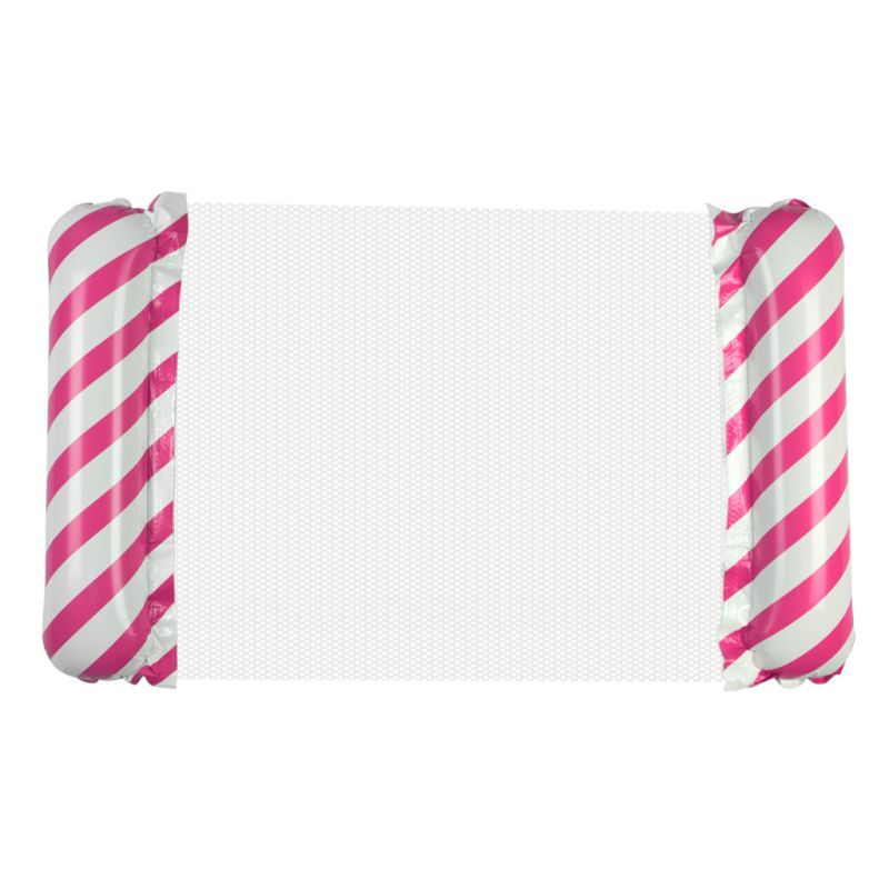 Materac dmuchany plażowy hamak wodny leżak fotel krzesło do pływania basenu różowy - obrazek 4