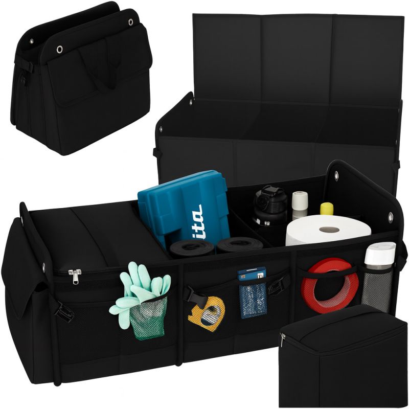 Organizer do bagażnika kufer do samochodu z chłodzeniem i XXL 37x75x32cm - obrazek 17