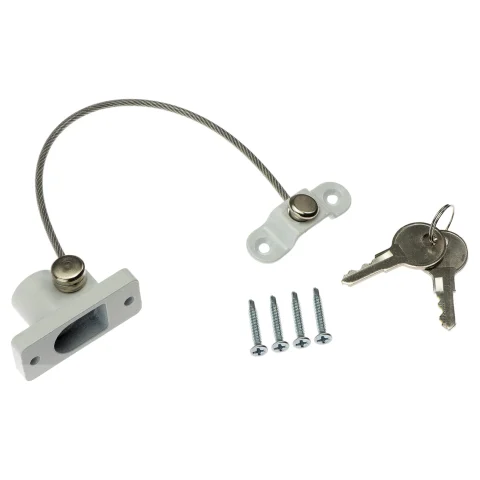 Zabezpieczenie okna blokada ogranicznik przed dziećmi uchylenia na klucz kluczyk