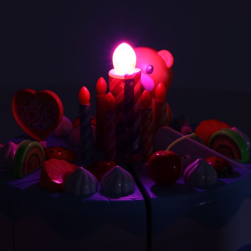 Tort urodzinowy do krojenia na rzepy kuchnia 80 elementów niebieski - obrazek 9