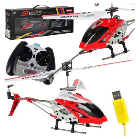 Helikopter zdalnie sterowany na pilota RC SYMA S107G czerwony
