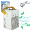 Klimator przenośny klimatyzer biurkowy mini klimatyzator na wodę 3w1 USB LED