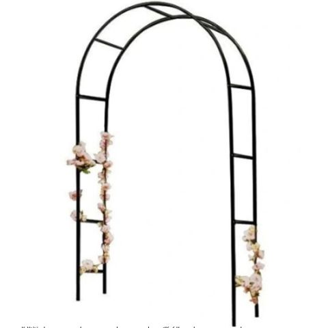 Pergola ogrodowa LUARO łuk uchwyt na róże kwiaty bluszcz pnącza metalowa 240 x 140 cm