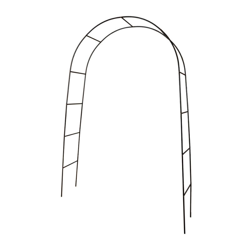 Pergola ogrodowa LUARO łuk uchwyt na róże kwiaty bluszcz pnącza metalowa 240 x 140 cm - obrazek 6