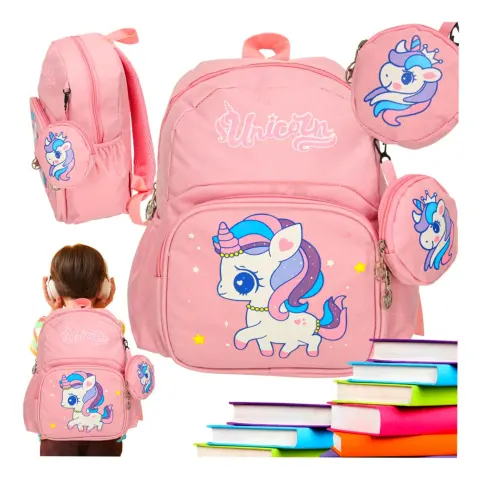 Plecak dla przedszkolaka szkolny dziecięcy jednorożec 30x22x11cm
