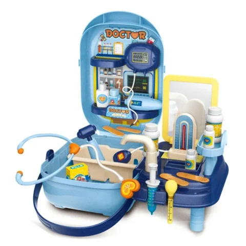 Zestaw lekarza z akcesoriami w walizce 34el. + stolik