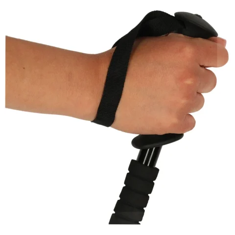 Kijki kije trekkingowe składane spacerowe do chodzenia nakładki 2 sztuki czarne