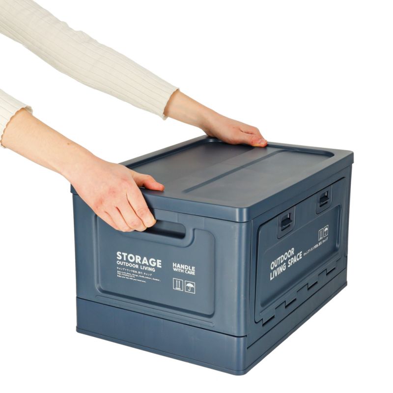 Organizer do bagażnika samochodowy pudełko skrzynka składana 25l granatowa - obrazek 11