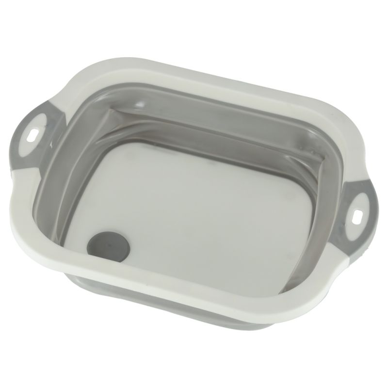 Miska składana silikonowa deska do krojenia ociekacz zlew turystyczna - obrazek 2