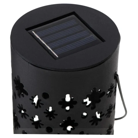 Lampa solarna ogrodowa ażurowa latarenka lampion LED czujnik zmierzchu wbijana 4szt.