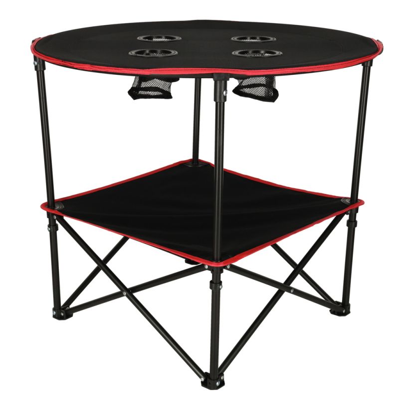 Stolik stół turystyczny składany przenośny kempingowy z pokrowcem 72 cm x 72 cm - obrazek 2