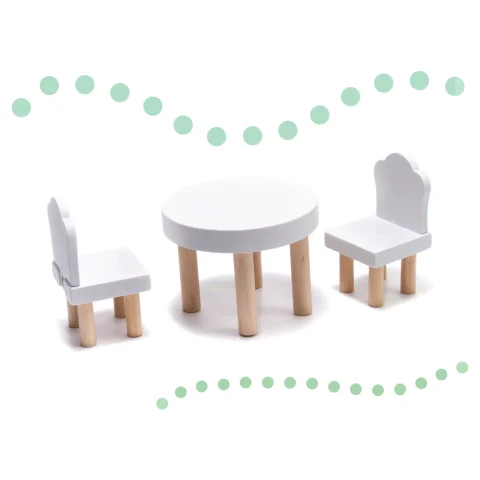 Domek dla lalek drewniany LULILO FLORO boho LED 78cm