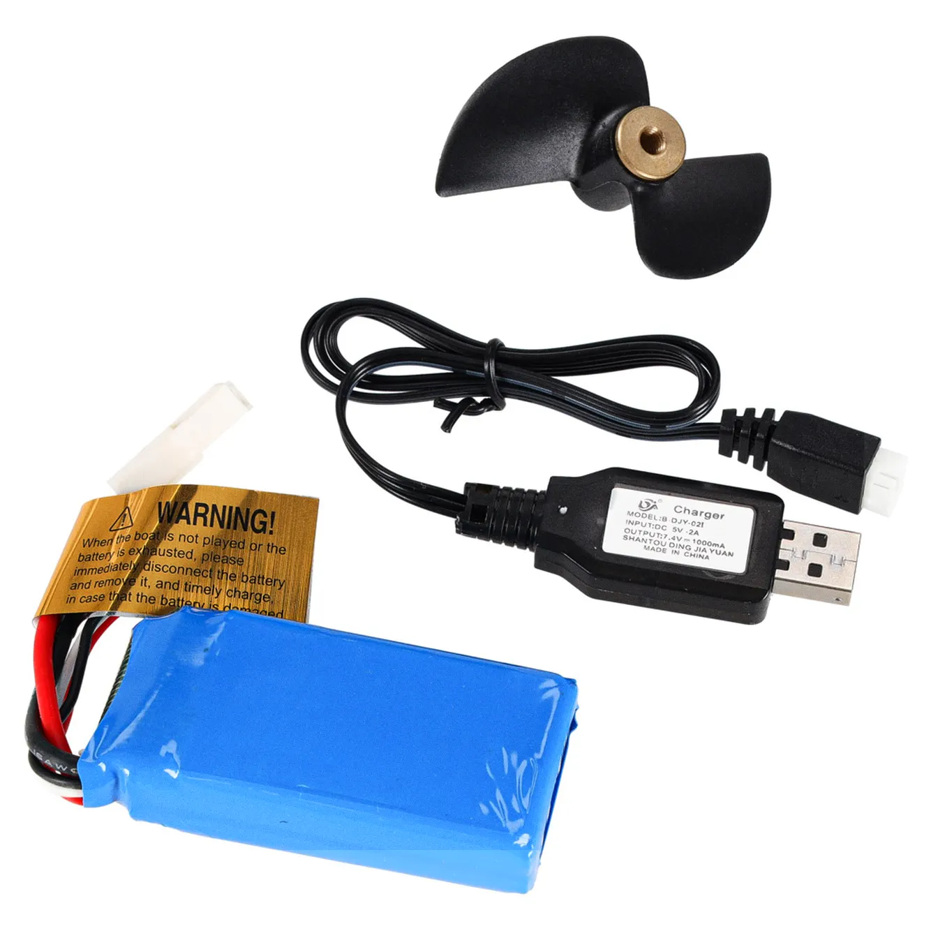 Łódź zdalnie sterowana na pilota RC FT009 pomarańczowa - obrazek 12