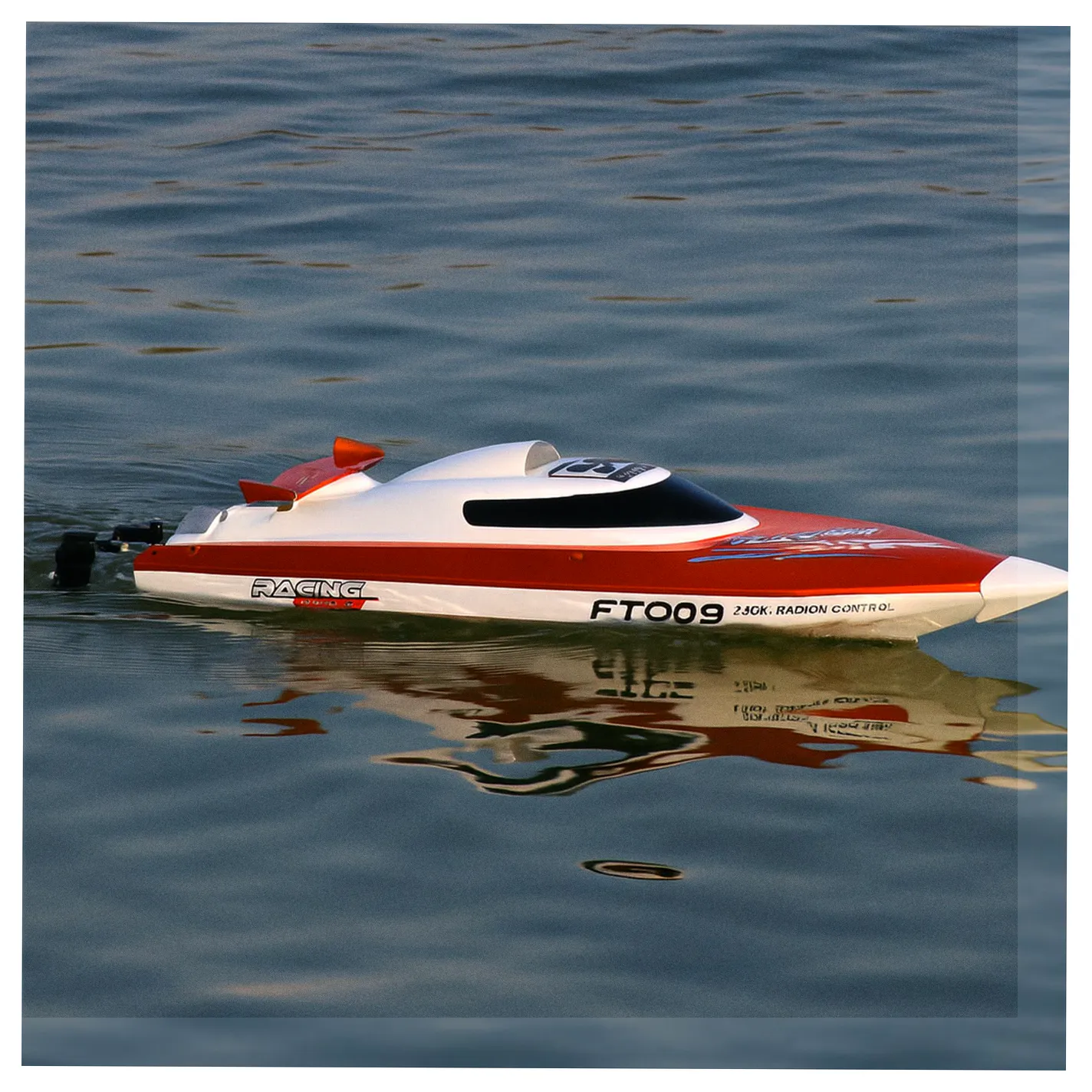 Łódź zdalnie sterowana na pilota RC FT009 pomarańczowa - obrazek 14