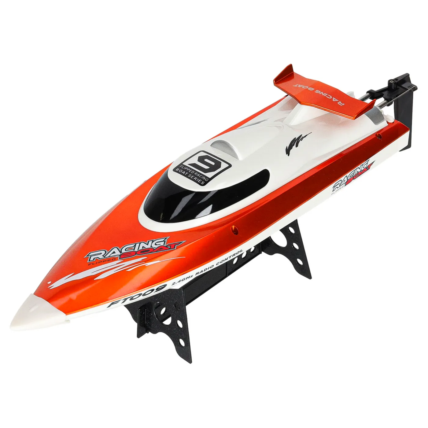 Łódź zdalnie sterowana na pilota RC FT009 pomarańczowa - obrazek 8