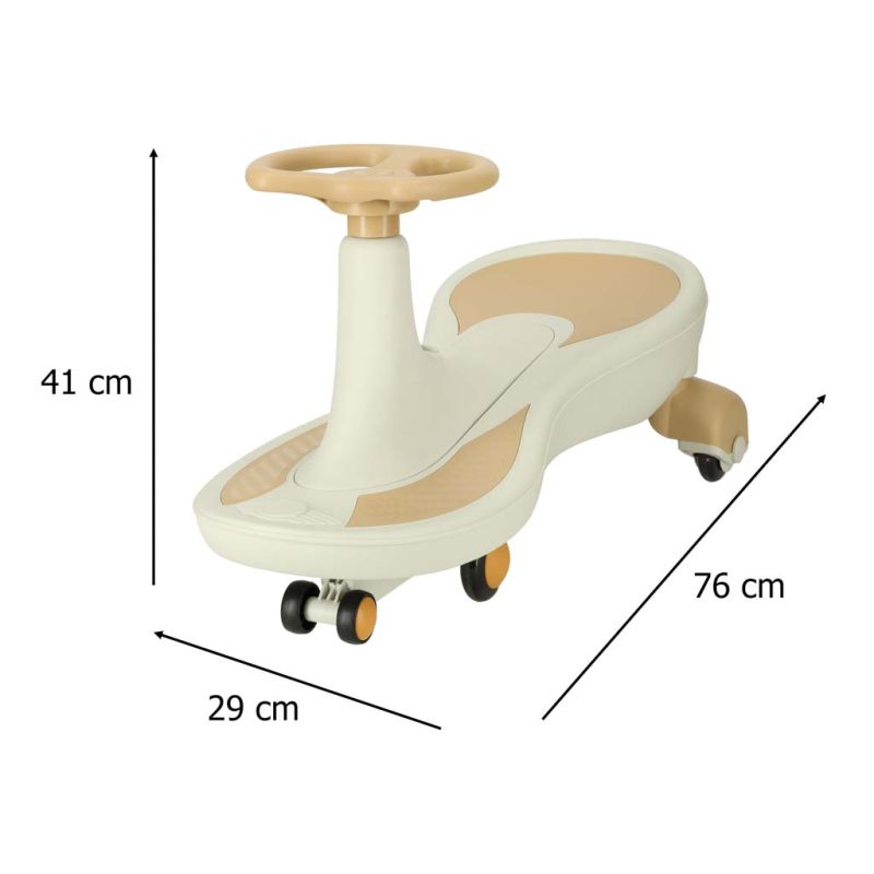 Jeździk grawitacyjny LED Swing Fix S4 świecące koła z muzyką grający 76cm złoto-biały max 100kg - obrazek 7