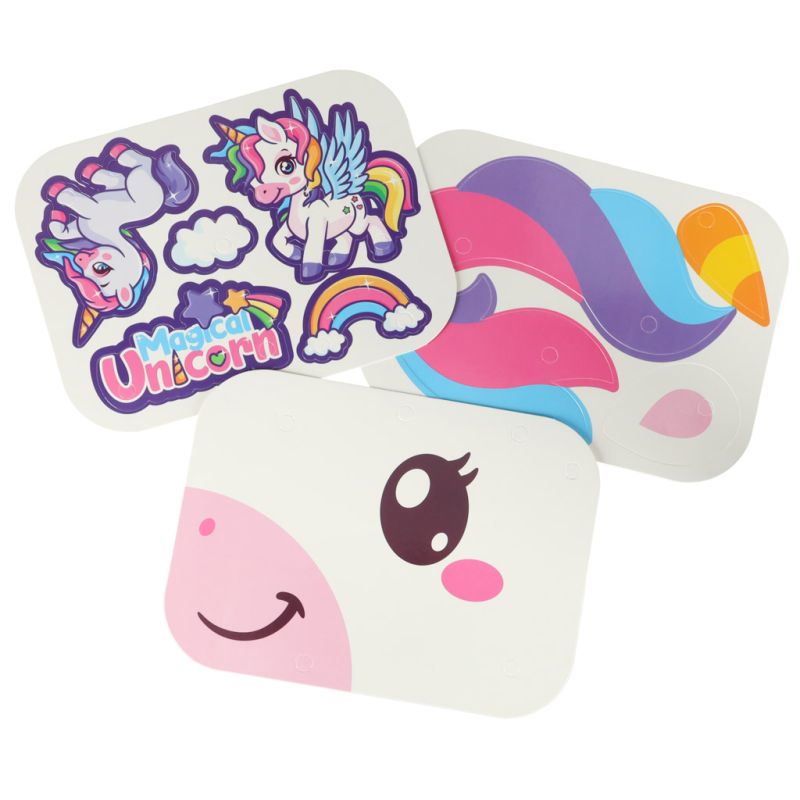 Klocki konstrukcyjne układanka w walizce kreatywna mozaika + wkrętarka jednorożec - obrazek 8