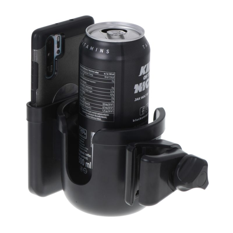 Uchwyt na butelkę kubek telefon do wózka na rower 2w1 - obrazek 6