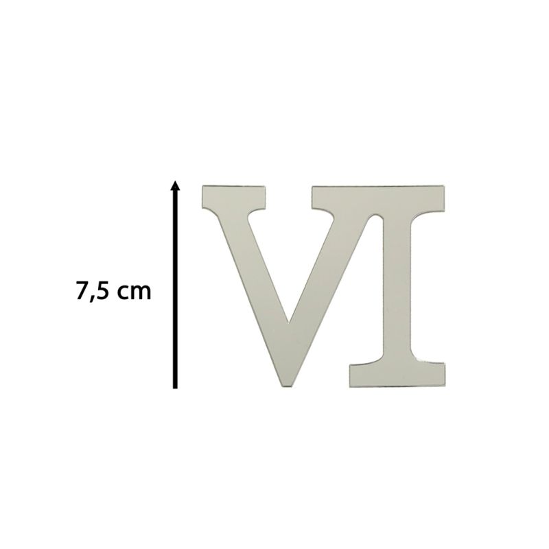 Zegar Ścienny naklejany DIY 3D regulowany rzymski srebrny 130cm - obrazek 9