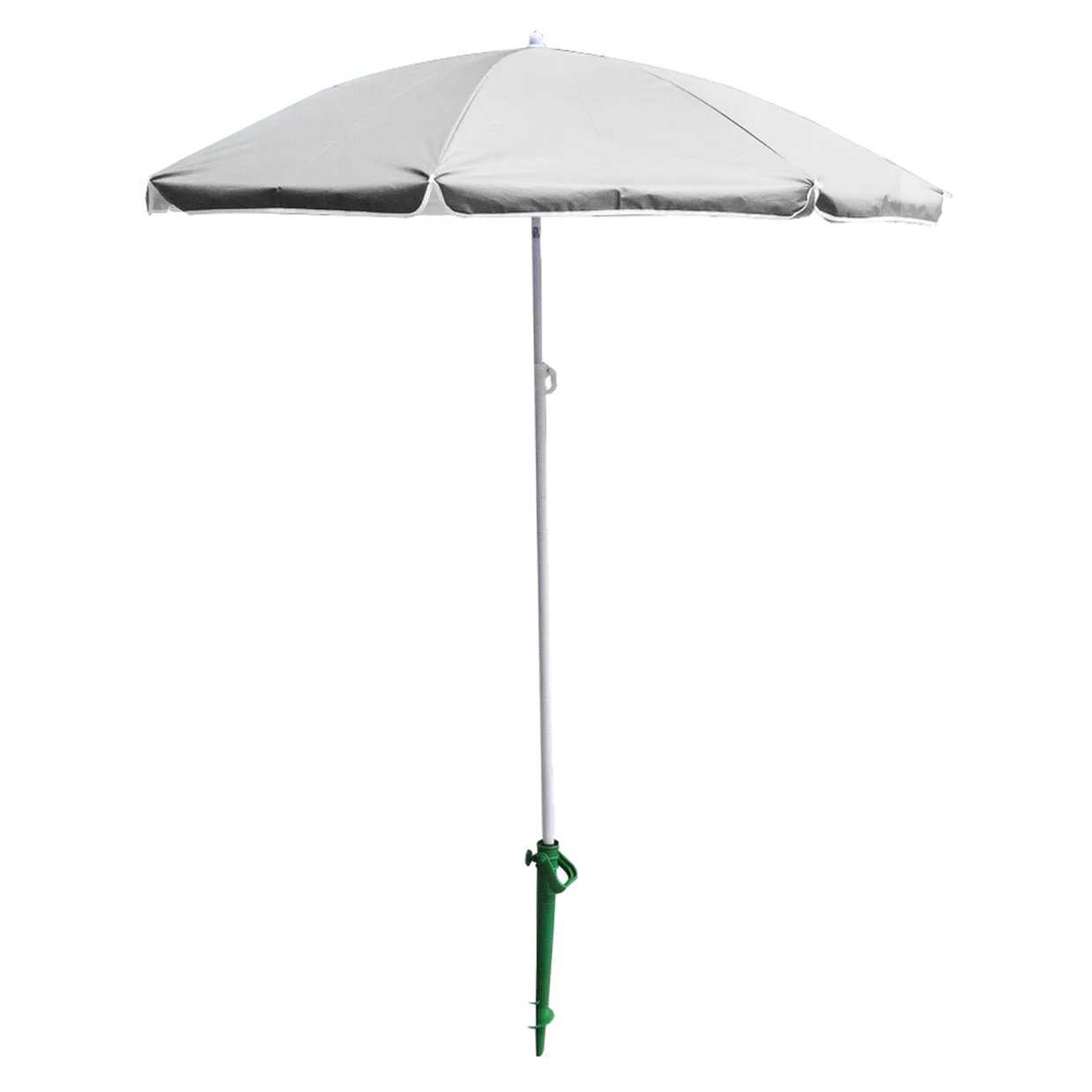 Parasol ogrodowy plażowy regulowany łamany składany UV 150cm szary - obrazek 8