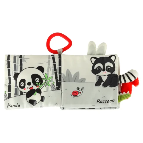 Książeczka sensoryczna miękka ogony zwierząt sowa