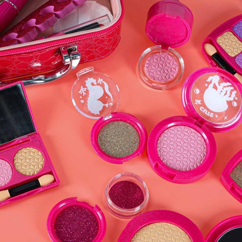 Kuferek zestaw kosmetyków do makijażu i paznokci makeup dla dzieci 22 elementy - obrazek 14