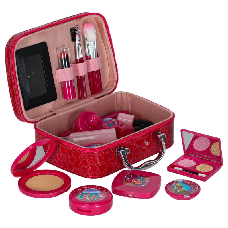 Kuferek zestaw kosmetyków do makijażu i paznokci makeup dla dzieci 22 elementy - obrazek 3