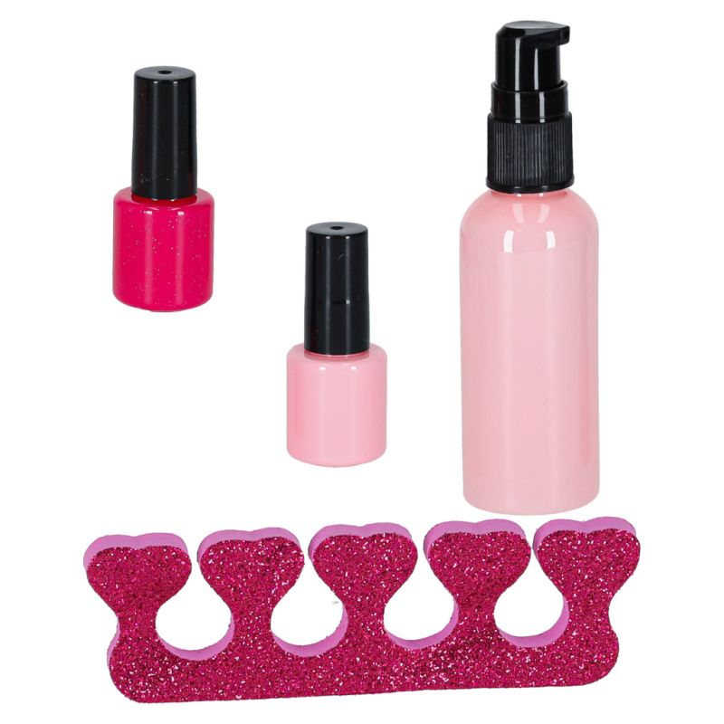 Kuferek zestaw kosmetyków do makijażu i paznokci makeup dla dzieci 22 elementy - obrazek 6