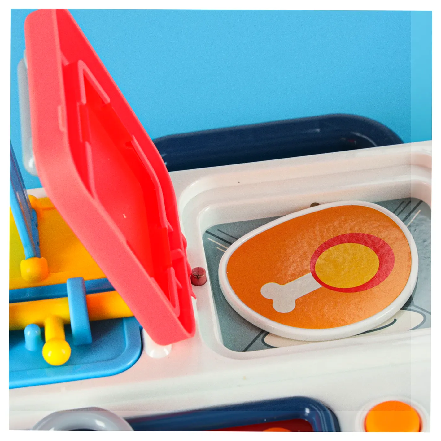 Tablica manipulacyjna sensoryczna montessori kuchnia zegar światło dźwięk - obrazek 13