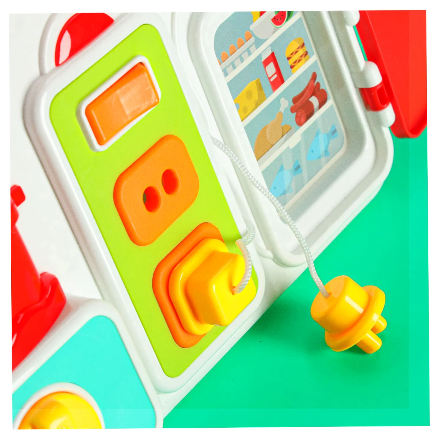 Tablica manipulacyjna sensoryczna montessori kuchnia zegar światło dźwięk - obrazek 14