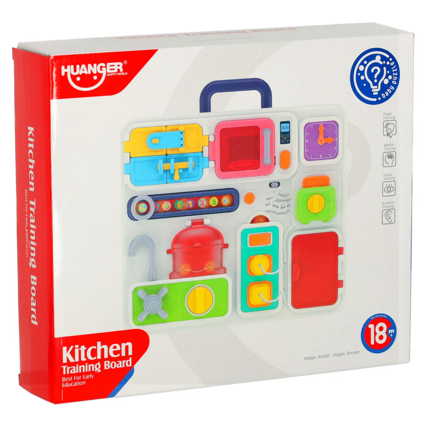 Tablica manipulacyjna sensoryczna montessori kuchnia zegar światło dźwięk - obrazek 17