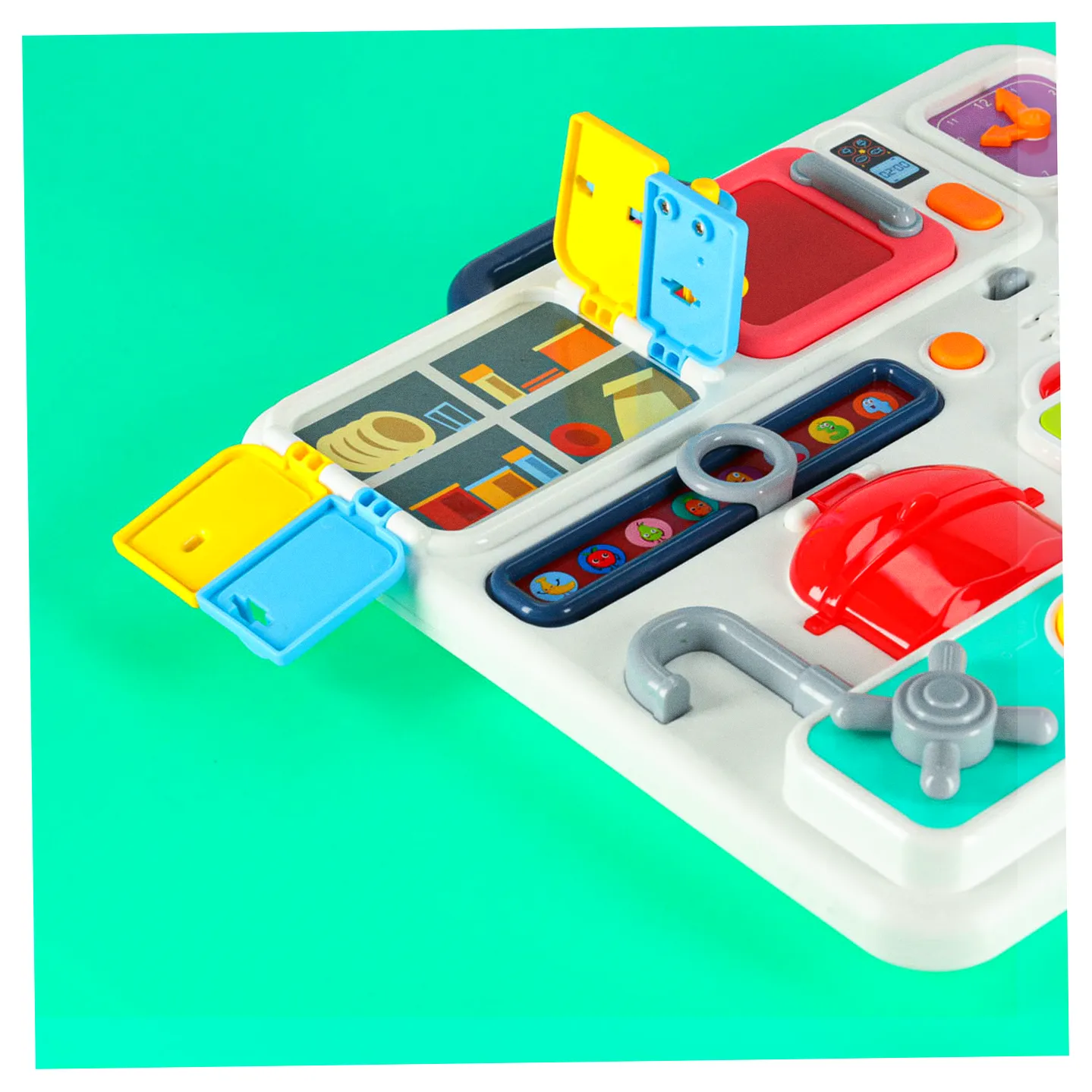 Tablica manipulacyjna sensoryczna montessori kuchnia zegar światło dźwięk - obrazek 10