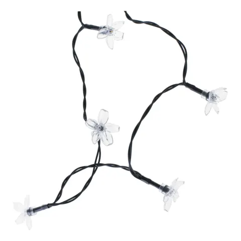 Lampki ogrodowe solarne kwiatki 7m 50LED multikolor